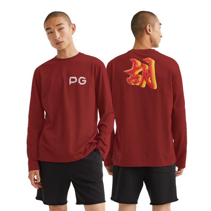 Mahjong Lengan Panjang Merah